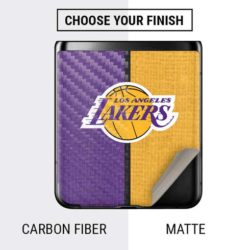NBA Los Angeles Lakers Canvas Galaxy Z Flip Skin