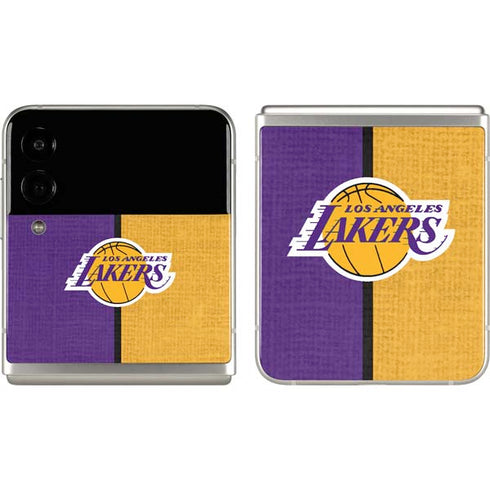 NBA Los Angeles Lakers Canvas Galaxy Z Flip3 5G Skin