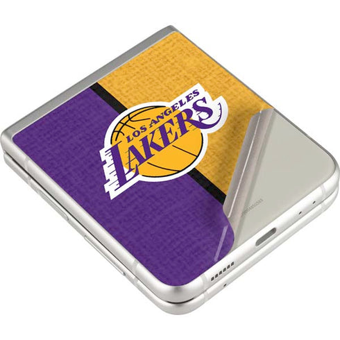 NBA Los Angeles Lakers Canvas Galaxy Z Flip3 5G Skin