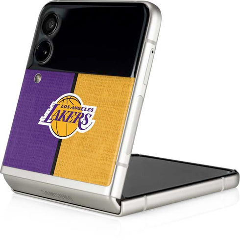 NBA Los Angeles Lakers Canvas Galaxy Z Flip3 5G Skin
