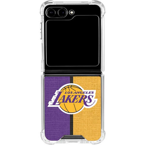 NBA Los Angeles Lakers Canvas Galaxy Z Flip5 5G Clear Case