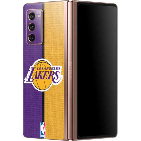 NBA Los Angeles Lakers Canvas Galaxy Z Fold2 5G Skin