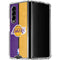 NBA Los Angeles Lakers Canvas Galaxy Z Fold4 5G Clear Case