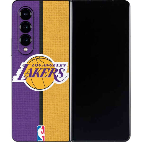 NBA Los Angeles Lakers Canvas Galaxy Z Fold4 5G Skin