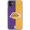 NBA Los Angeles Lakers Canvas iPhone 11 Clear Case