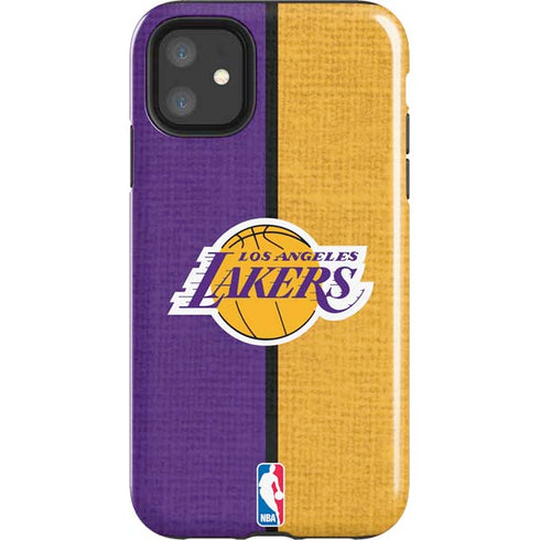 NBA Los Angeles Lakers Canvas iPhone 11 Impact Case