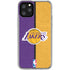 NBA Los Angeles Lakers Canvas iPhone 11 Pro Clear Case