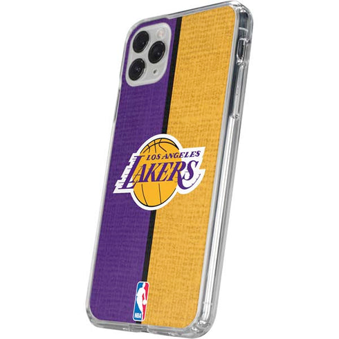 NBA Los Angeles Lakers Canvas iPhone 11 Pro Clear Case