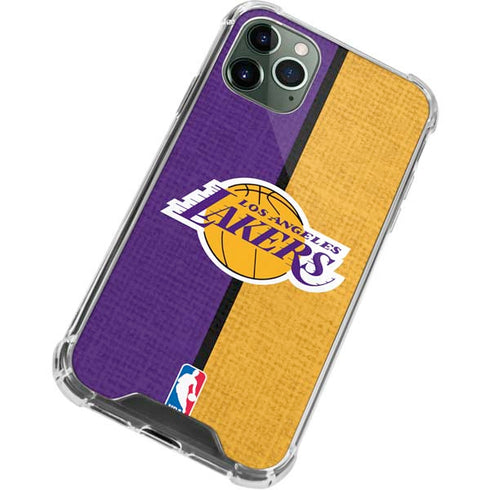 NBA Los Angeles Lakers Canvas iPhone 11 Pro Max Clear Case