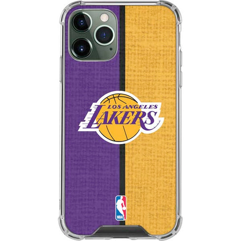 NBA Los Angeles Lakers Canvas iPhone 11 Pro Max Clear Case