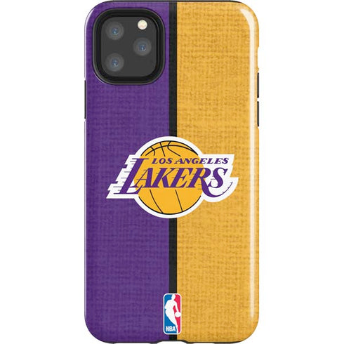 NBA Los Angeles Lakers Canvas iPhone 11 Pro Max Impact Case