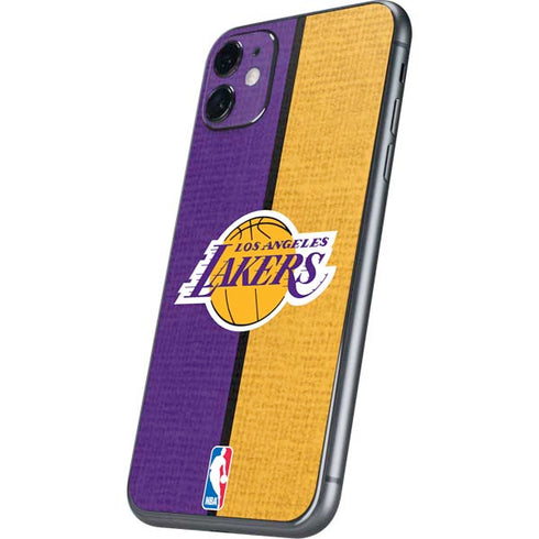 NBA Los Angeles Lakers Canvas iPhone 11 Skin