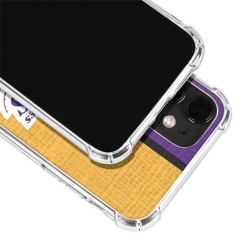 NBA Los Angeles Lakers Canvas iPhone 12 Clear Case