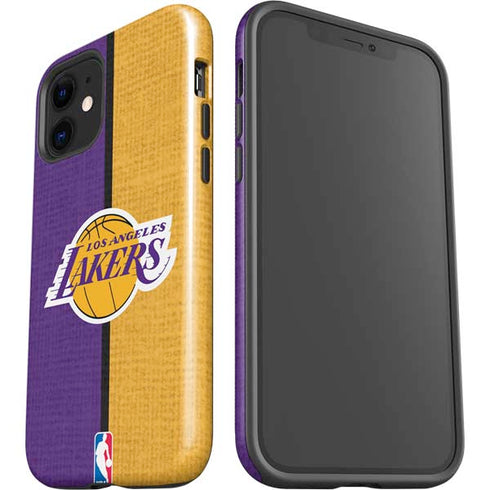 NBA Los Angeles Lakers Canvas iPhone 12 Impact Case