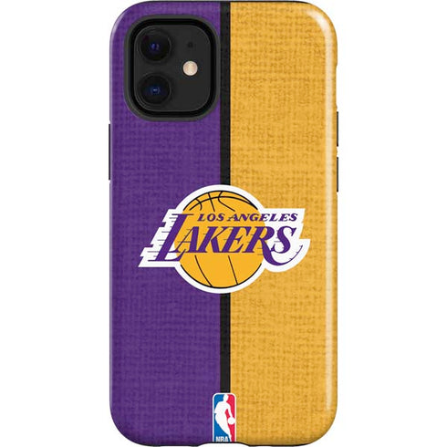 NBA Los Angeles Lakers Canvas iPhone 12 Mini Impact Case