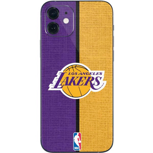 NBA Los Angeles Lakers Canvas iPhone 12 Mini Skin