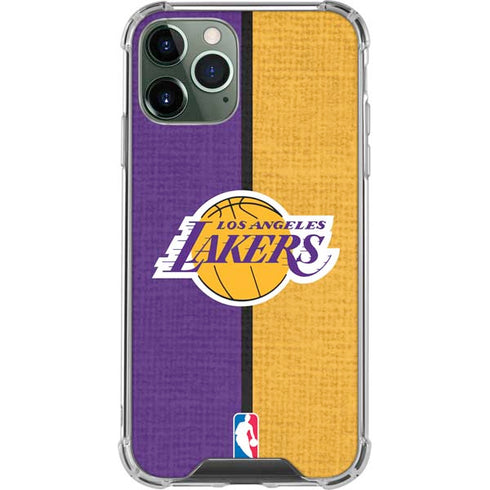 NBA Los Angeles Lakers Canvas iPhone 12 Pro Clear Case