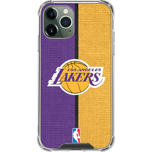 NBA Los Angeles Lakers Canvas iPhone 12 Pro Max Clear Case