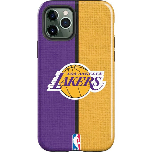 NBA Los Angeles Lakers Canvas iPhone 12 Pro Max Impact Case