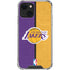 NBA Los Angeles Lakers Canvas iPhone 13 Mini Clear Case