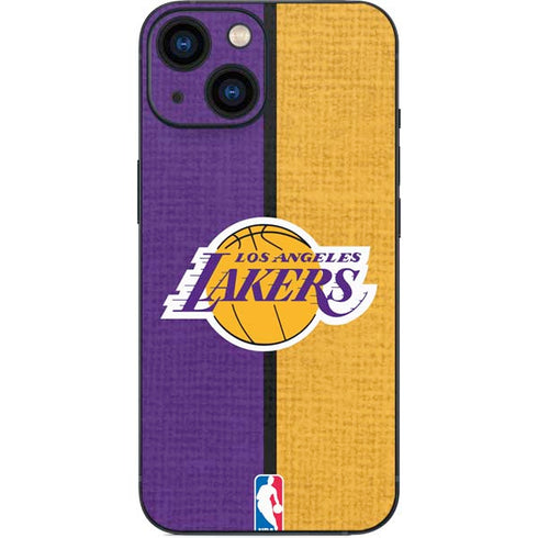 NBA Los Angeles Lakers Canvas iPhone 13 Mini Skin