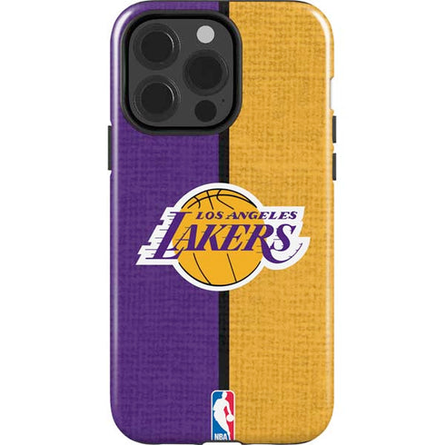 NBA Los Angeles Lakers Canvas iPhone 13 Pro Impact Case