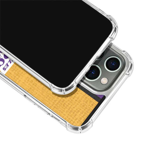 NBA Los Angeles Lakers Canvas iPhone 13 Pro Max Clear Case