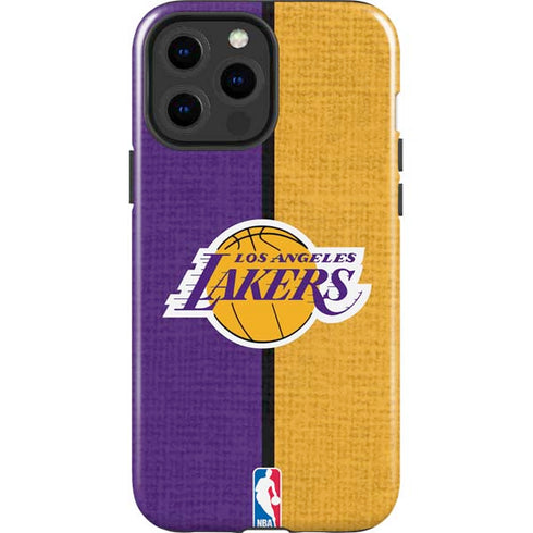 NBA Los Angeles Lakers Canvas iPhone 13 Pro Max Impact Case