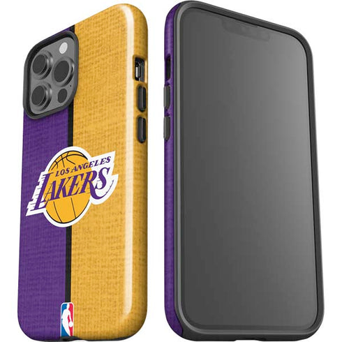 NBA Los Angeles Lakers Canvas iPhone 13 Pro Max Impact Case