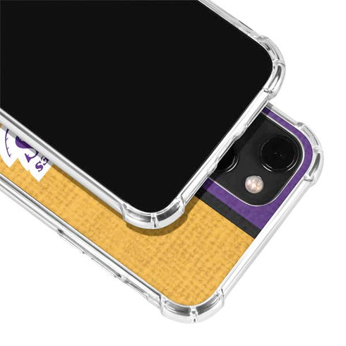 NBA Los Angeles Lakers Canvas iPhone 14 Clear Case