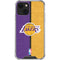 NBA Los Angeles Lakers Canvas iPhone 14 Clear Case