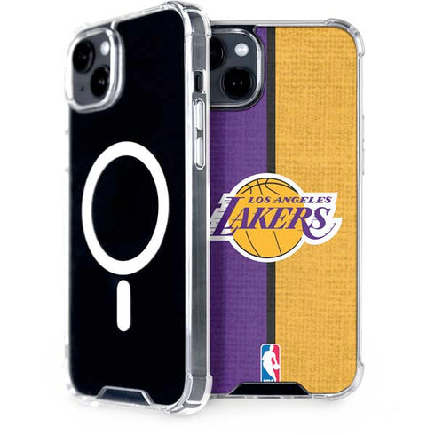 NBA Los Angeles Lakers Canvas iPhone 15 MagSafe Case