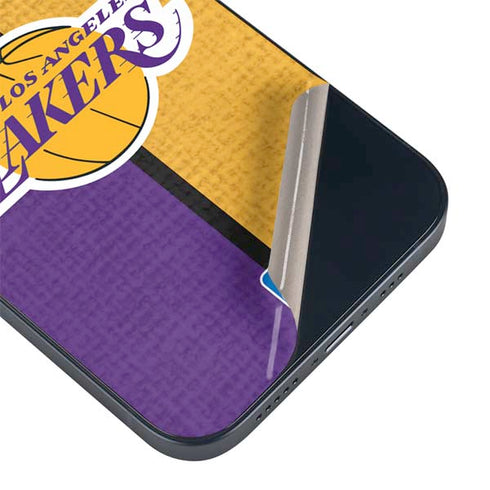 NBA Los Angeles Lakers Canvas iPhone 15 Plus Skin