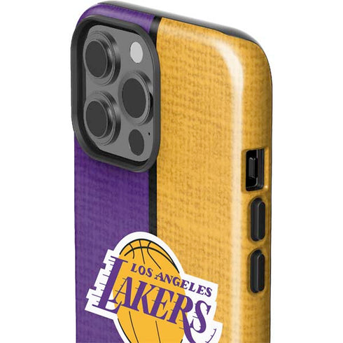 NBA Los Angeles Lakers Canvas iPhone 15 Pro Max Impact Case