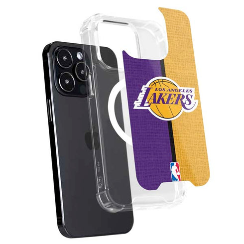 NBA Los Angeles Lakers Canvas iPhone 15 Pro Max MagSafe Case