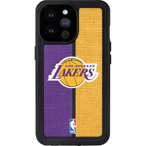 NBA Los Angeles Lakers Canvas iPhone 14 Pro Max Waterproof Case