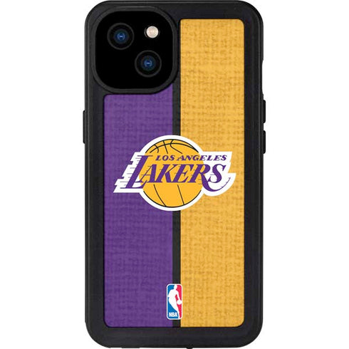 NBA Los Angeles Lakers Canvas iPhone 15 Plus Waterproof Case