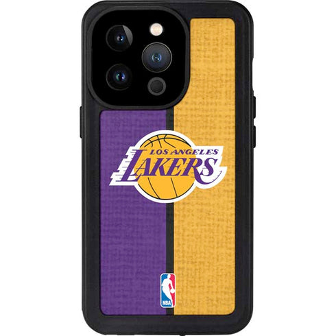 NBA Los Angeles Lakers Canvas iPhone 15 Pro Waterproof Case