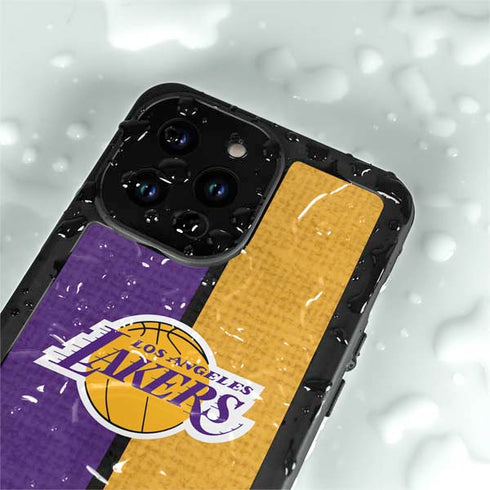 NBA Los Angeles Lakers Canvas iPhone 15 Pro Waterproof Case