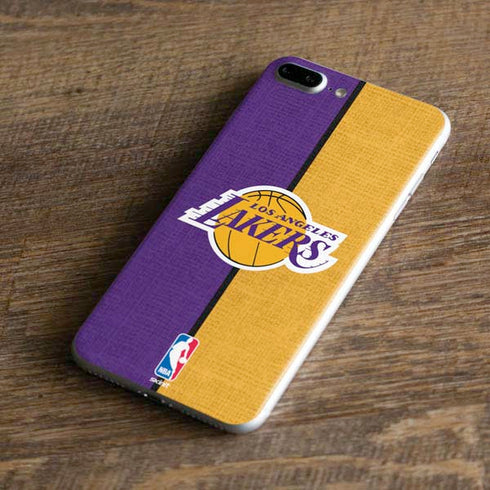 NBA Los Angeles Lakers Canvas iPhone 8 Plus Skin