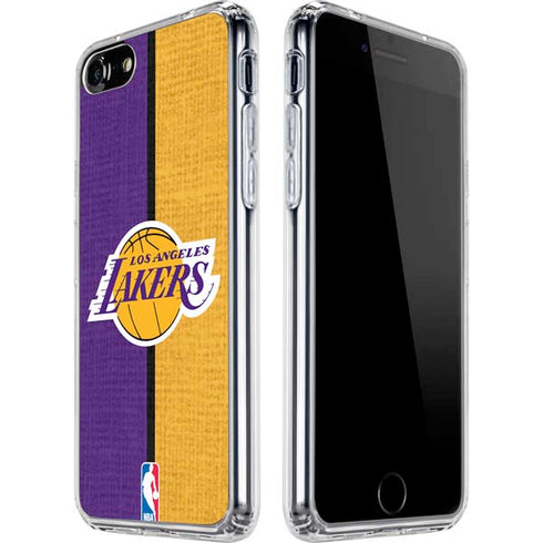 NBA Los Angeles Lakers Canvas iPhone SE (2nd & 3rd Gen) Clear Case