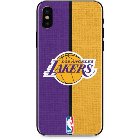 NBA Los Angeles Lakers Canvas iPhone X Skin