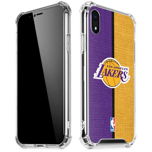 NBA Los Angeles Lakers Canvas iPhone XR Clear Case