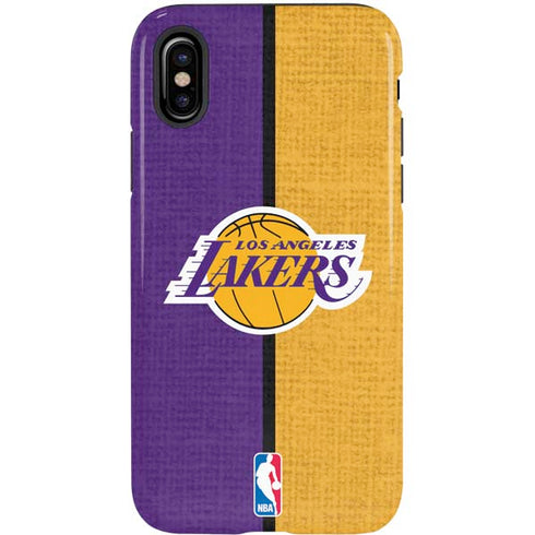 NBA Los Angeles Lakers Canvas iPhone XS Pro Case
