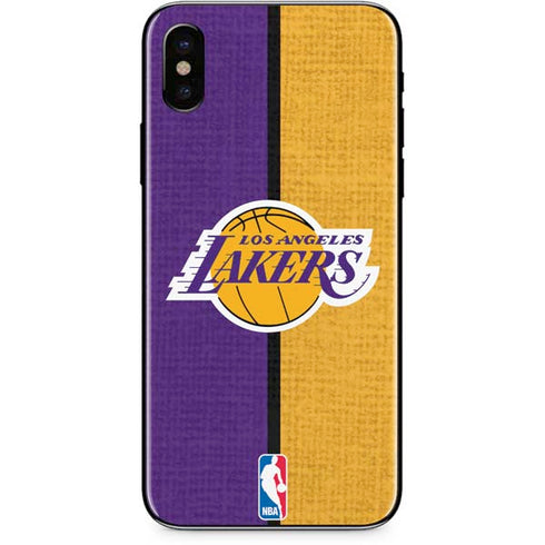 NBA Los Angeles Lakers Canvas iPhone XS Skin
