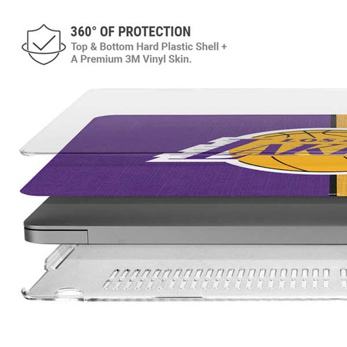 NBA Los Angeles Lakers Canvas MacBook Pro 16in (2021-25) Case plus Skin