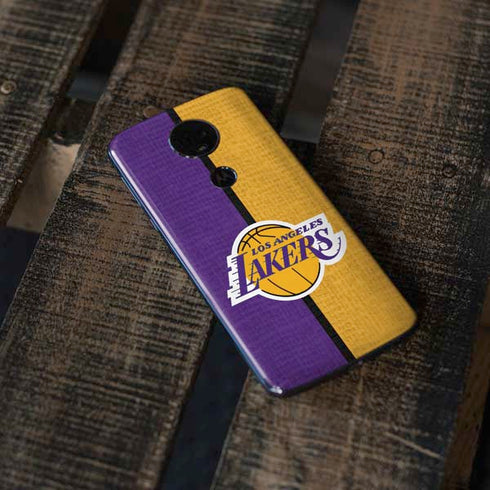 NBA Los Angeles Lakers Canvas Moto E5 Plus Skin