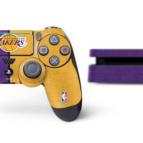 NBA Los Angeles Lakers Canvas PS4 Slim Bundle Skin