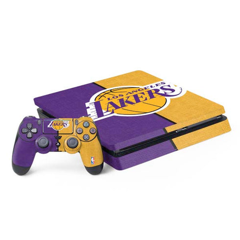 NBA Los Angeles Lakers Canvas PS4 Slim Bundle Skin