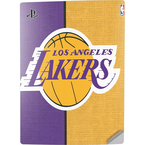 NBA Los Angeles Lakers Canvas PS5 Digital Edition Console Skin